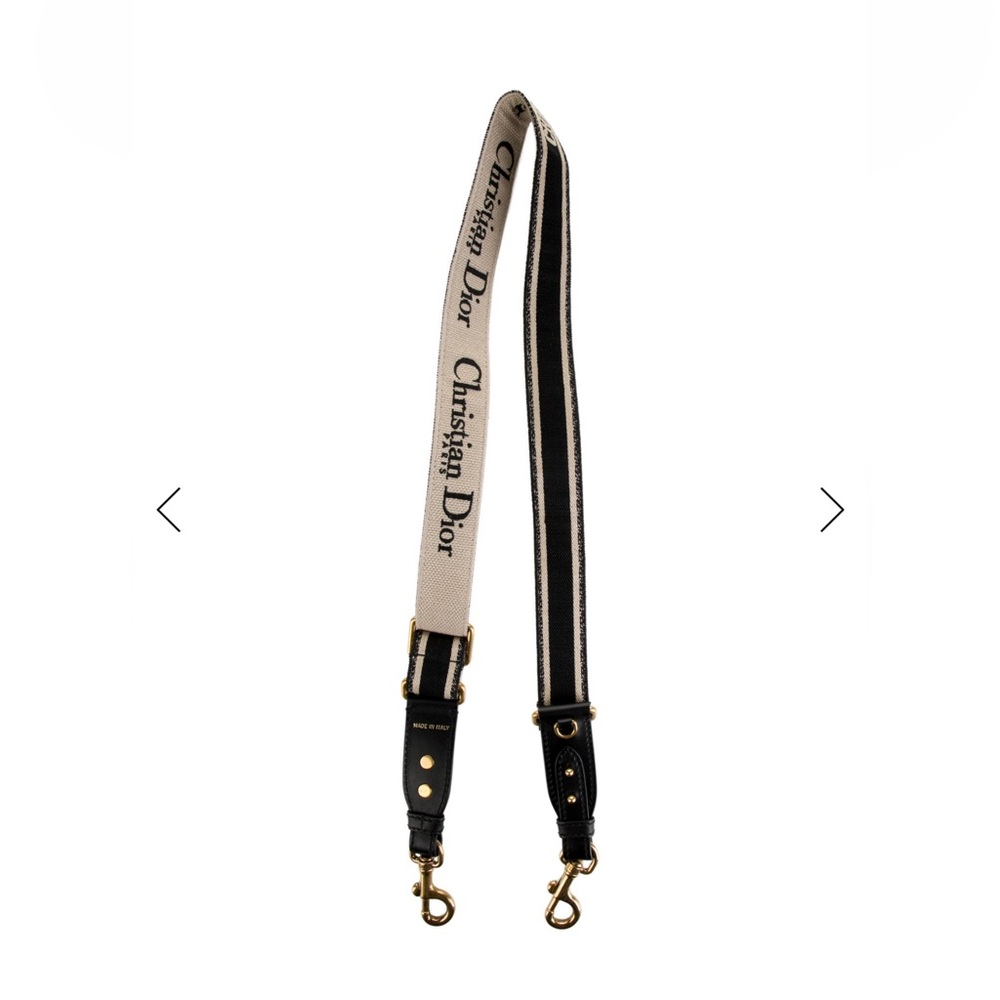 Dior Black and Cream Shoulder Strap
